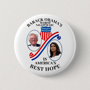 Barack Obama's ergste nachtmerrie Ronde Button 5,7 Cm