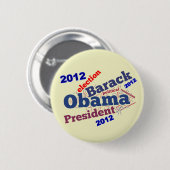 Barack Obama's herverkiezing Cloud Button (Voorkant /achterkant)