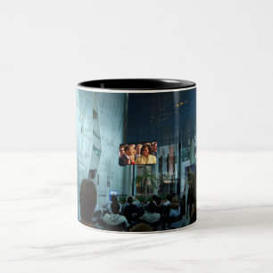 Barack Obama's inauguratie, zoals in Australië te Tweekleurige Koffiemok