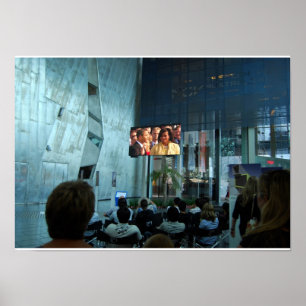 Barack Obama's Inauguration Broadcast in Australië Poster