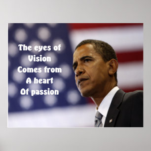 Barack Obama's ogen van passie-posters Poster