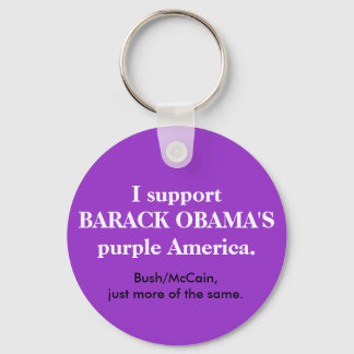 Barack Obama's Paarse Amerikaanse sleutelhanger