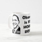 Barack pour le Président Mug (Devant gauche)
