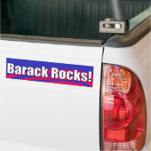 Barack Rocks. Bumpersticker (Op Truck)