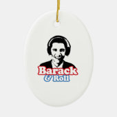 BARACK & ROLL KERAMISCH ORNAMENT (Voorkant)