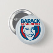 Barack the Ballot 12 Button pro-Obama (Voorkant /achterkant)