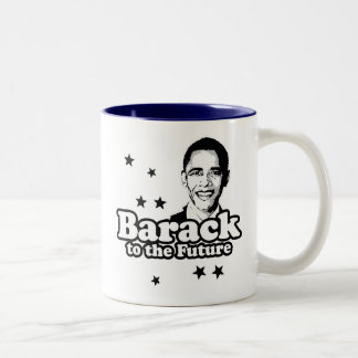 Barack to the future T-shirt Tweekleurige Koffiemok