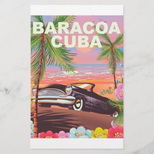 Baracoa Cuba autoreisposter Briefpapier