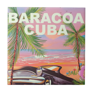 Baracoa Cuba autoreisposter Tegeltje