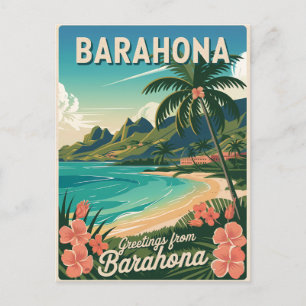 Barahona Dominicaanse Republiek vintage Briefkaart