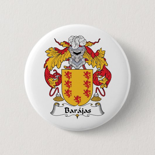 Barajas Family Crest Ronde Button 5,7 Cm (Voorkant)