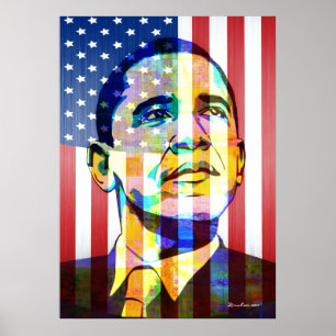 Barak Obama Patriotic Poster