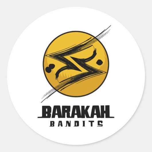 Barakah Bandits™ ronde Stickers (Voorkant)