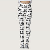 Barang ♦ Buitenlanders in Khmer Language Script ♦ Leggings (Voorkant)