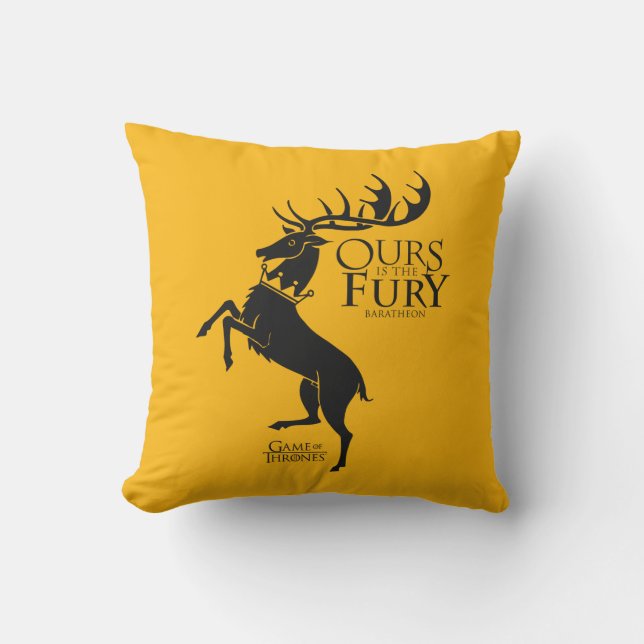 Baratheon Sigil - Ours is de Furie Kussen (Voorkant)
