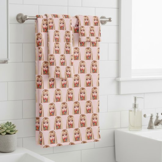 Barb Bath Towel Set Bad Handdoek