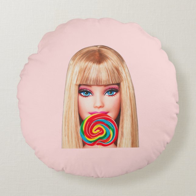 Barb Round Pillow Rond Kussen (Voorkant)