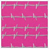 Barb Wire Pattern op Roze Stof (Close Up)