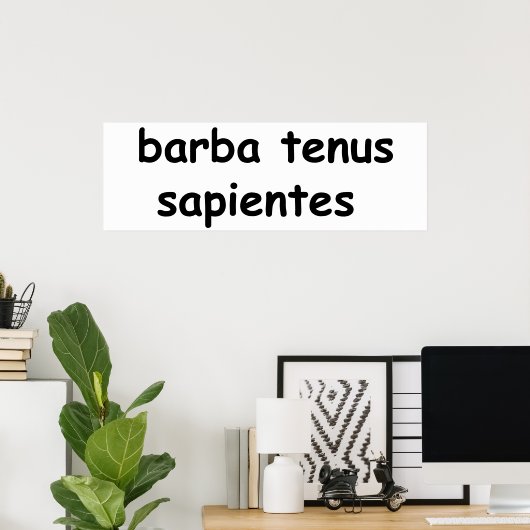 barba tenus sapientes poster (Thuiskantoor)