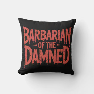 Barbaar van de vervloekte Gothic Horror Kussen