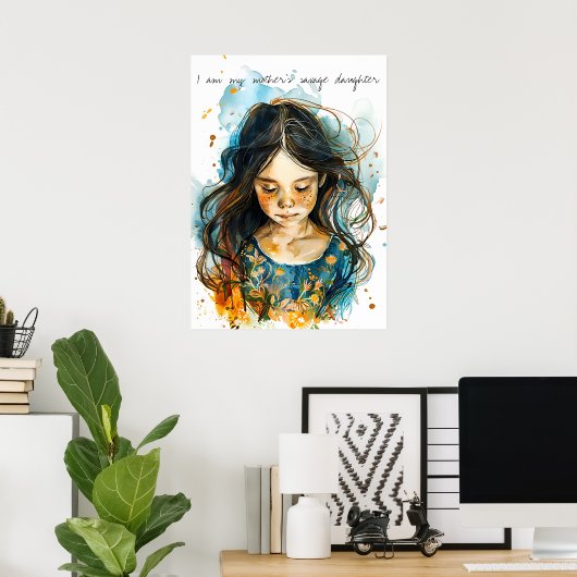 barbaarse dochter poster (Thuiskantoor)