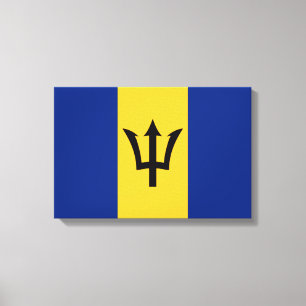 Barbadiaanse vlag (Barbados) (Bajan) Canvas Afdruk