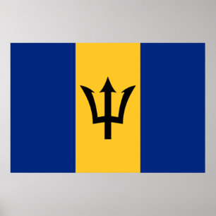 Barbadiaanse vlag (Barbados) (Bajan) Poster