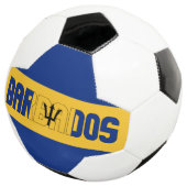Barbadiaanse vlag Schattig patriottisch Voetbal (Drie kwart)