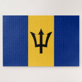 Barbadianse Vlag (Barbados) (Bajan) Legpuzzel (Horizontaal)