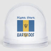 Barbadienne Drapeau Bleu Personnalisé (Avant)