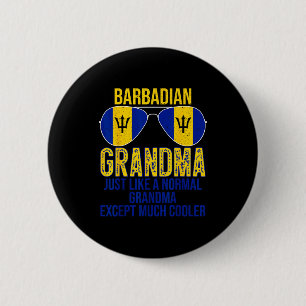 Barbadoos oma barbados vlag zonnebril moeder' ronde button 5,7 cm