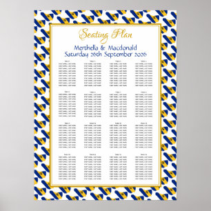 BARBADOS Aangepast bruiloft Opvang 160 Zitplaatsen Poster