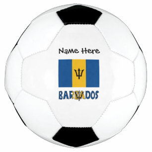 Barbados Barbadiaanse Baja Vlag Gepersonaliseerde Voetbal