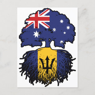 Barbados Barbadian Australian Australia Tree Roots Briefkaart