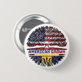 Barbados Barbadian Verenigde Staten Verenigde Stat Ronde Button 5,7 Cm (Voorkant /achterkant)