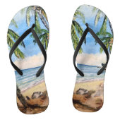 Barbados Beach, haar Teenslippers (Voetbed)