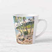 Barbados Beach, Latte Mug (Droite)