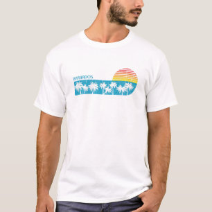 Barbados Beach palm Trees Retro 70S jongens G T-shirt