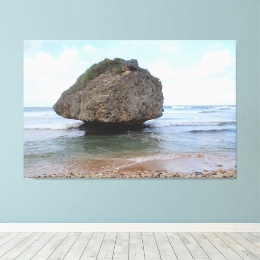 Barbados Big Rock en toile Bathsheba Imprimer (Insitu (Plancher de Bois))