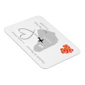 Barbados bruiloft bestemming Bewaar de datum Magneet (Rechterzijde)