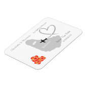 Barbados bruiloft bestemming Bewaar de datum Magneet (Linkerzijde)