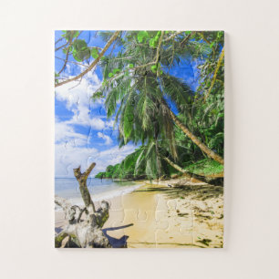 Barbados Caribbean Beach Palm Tree Retreat Legpuzzel
