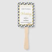 BARBADOS Christelijk Aangepast huwelijksprogramma Handwaaier (Voorkant)