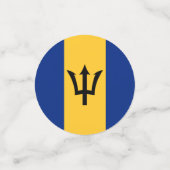 Barbados Confetti, feest, Barbados Vlag Confetti (Kleine voorkant)