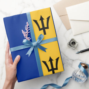 Barbados Eiland Nationale Vlag Patroon Cadeaupapier