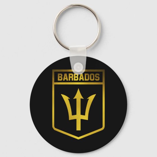 Barbados Emblem Sleutelhanger (Voorkant)