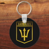 Barbados Emblem Sleutelhanger (Voorkant)