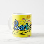 Barbados fantasie koffiemok (Voorkant links)