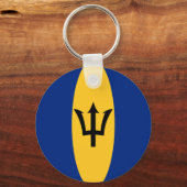Barbados Fisheye Flag Sleutelhanger (Voorkant)