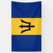 Barbados Flag Banner (Verticaal)